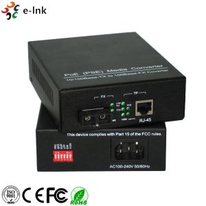 China PoE(PSE) 10/100Base-TX to 100Base-FX Media Converter on sale