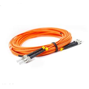 China Duplex Orange UPC MultiMode 2m 3.0mm ST Fiber Optic Patch Cord factory