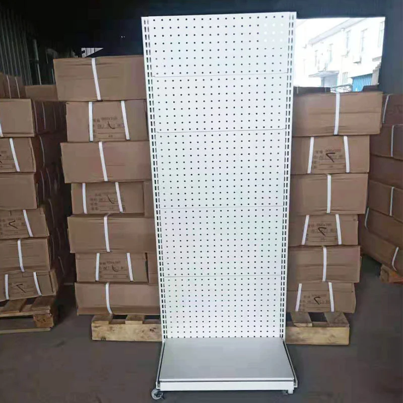 Factory custom size color metal heavy duty display shelf display racks