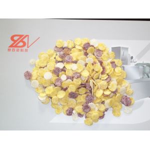 110KW Breakfast Cereal Maize Flakes Making Machine Low Electric Cost