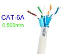 Cat6A Shielded Lan Electric Copper Cable FTP 23AWG High Speed Network White Cat7