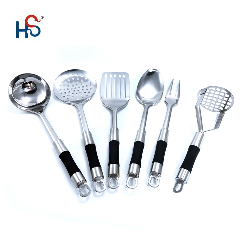 Kitchen Stainless Steel Cooking Utensils Set with Silk Printing or Debossed Logo