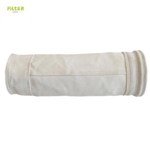 China Heat Set Fiberglass Filter Bag With PTFE Membrane For Dust Collection Filtration factory
