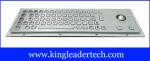 Ruggedized Panel Mount Metal Keyboard With Trackball / Stainless Steel Keyboard