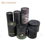 Custom Printed Pulp Paper Tube Round Kraft Packaging Box For Tea Coffee Candy