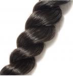 Black Color Loose Wave Brazilian Hair Weave / Remy Natural Hair Extensions