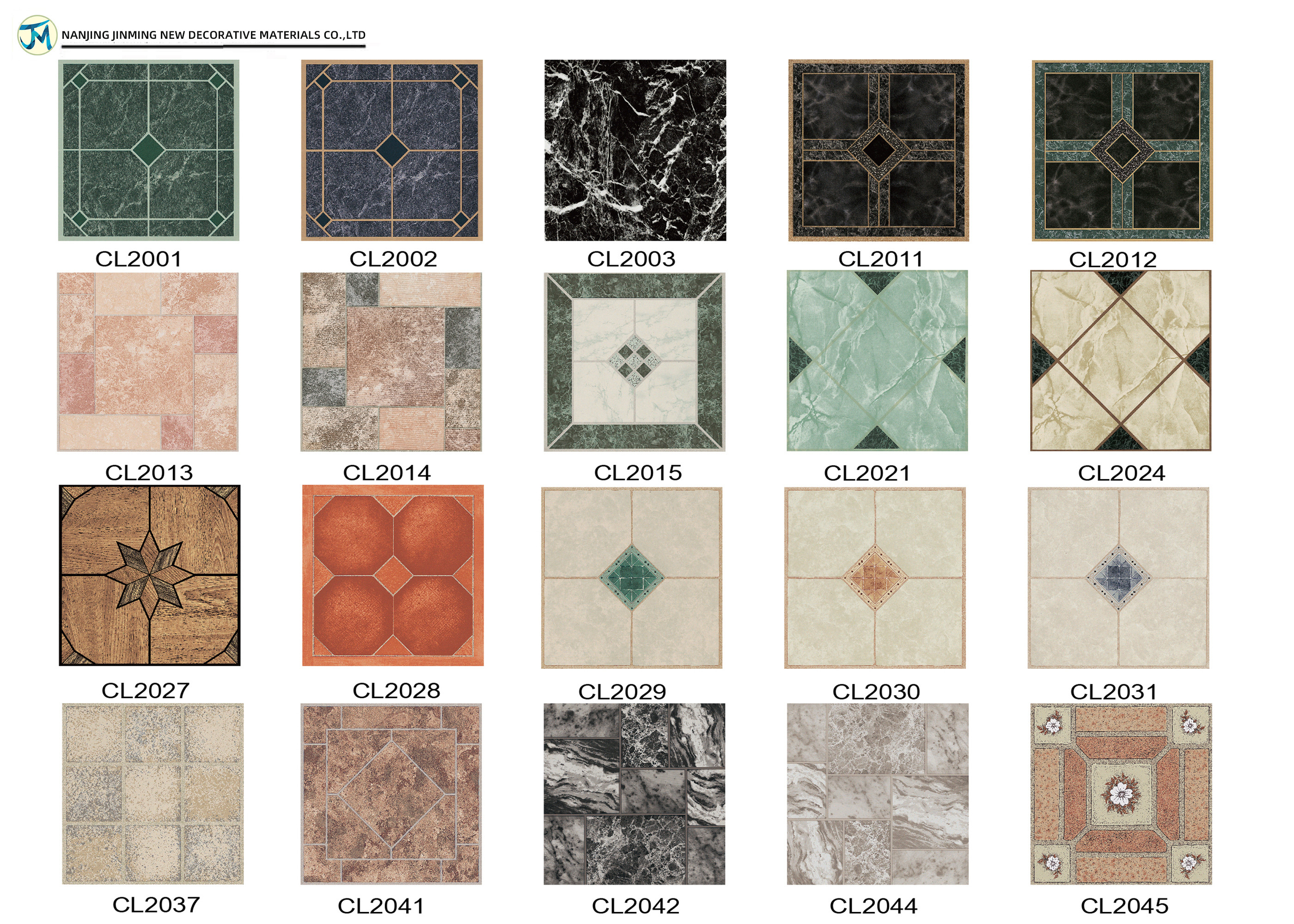 Self Adhesive geometry puzzle PVC Floor Tiles 12inchesx12inches ( 305x305mm)
