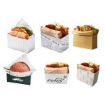 Food Catering Rigid Boxes Custom Kraft Burger Box for Sandwiches Street Snacks
