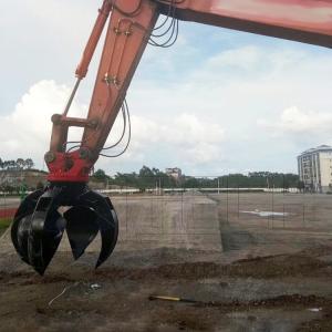 China Sturdy And Durable Hydraulic Orange Peel Grapple Excavator Attachment Tools factory