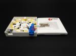 1 Port PP Ftth Fiber Optic Termination Box SC UPC Socket Panel With Metal Cable