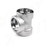 1" DN25 Stainless Steel Forged Socket Welding Tee SW Pipe Fitting 304 316 316L