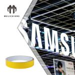 Yellow Color 0.8mm Thickness High Quality Aluminum Trim Cap For Outdoor