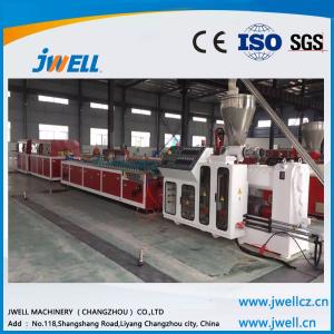 China Jwell PE PP WPC profile extrusion line for wood tray, indoors and outdoors floor factory