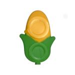 Divided Corn Plate Set Silicone Baby Feeding Set Non Slip Suction Base