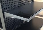 Cold Rolled Steel Supermarket Display Shelving With Perforated Back Panel