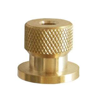 China Custom CNC Machined Brass Door Knob Knurled 2inch Unpainted Parts factory