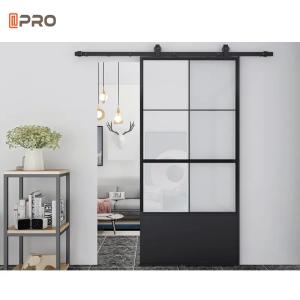 China Interior Sliding Barn Doors Brush Seal Boat Mesh Security Aluminum Glass Sliding Door factory