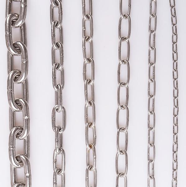 Durable SS304 SS316 SS316L Polished Stainless Steel DIN766 Short Link Chain for