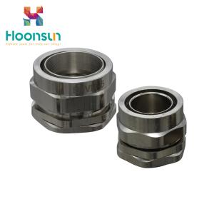 China BW Explosionproof Brass Cable Connector , Flameproof Cable Gland With Nickel Plated Brass factory