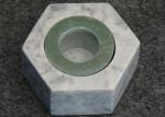 Hexagon Shape Stone Candle Holders , Marble T Light Candle Holders 6x7.2x3.5cm