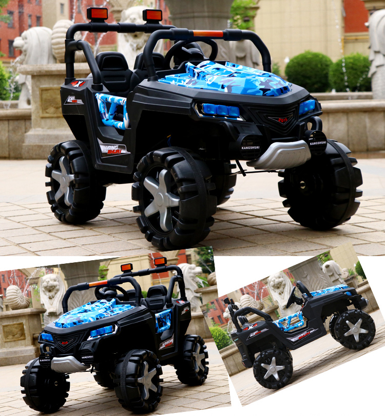 Unisex 12v Battery Electric Ride On Monster Truck Toy Car with Remote Control Custom