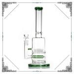 Sprinkler Perc And Gridded Inline perc Glass Water Pipes 12'' Bongs