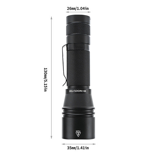IP66 920Lm 10W Rechargeable Tactical LED Flashlight Electric Torch Light