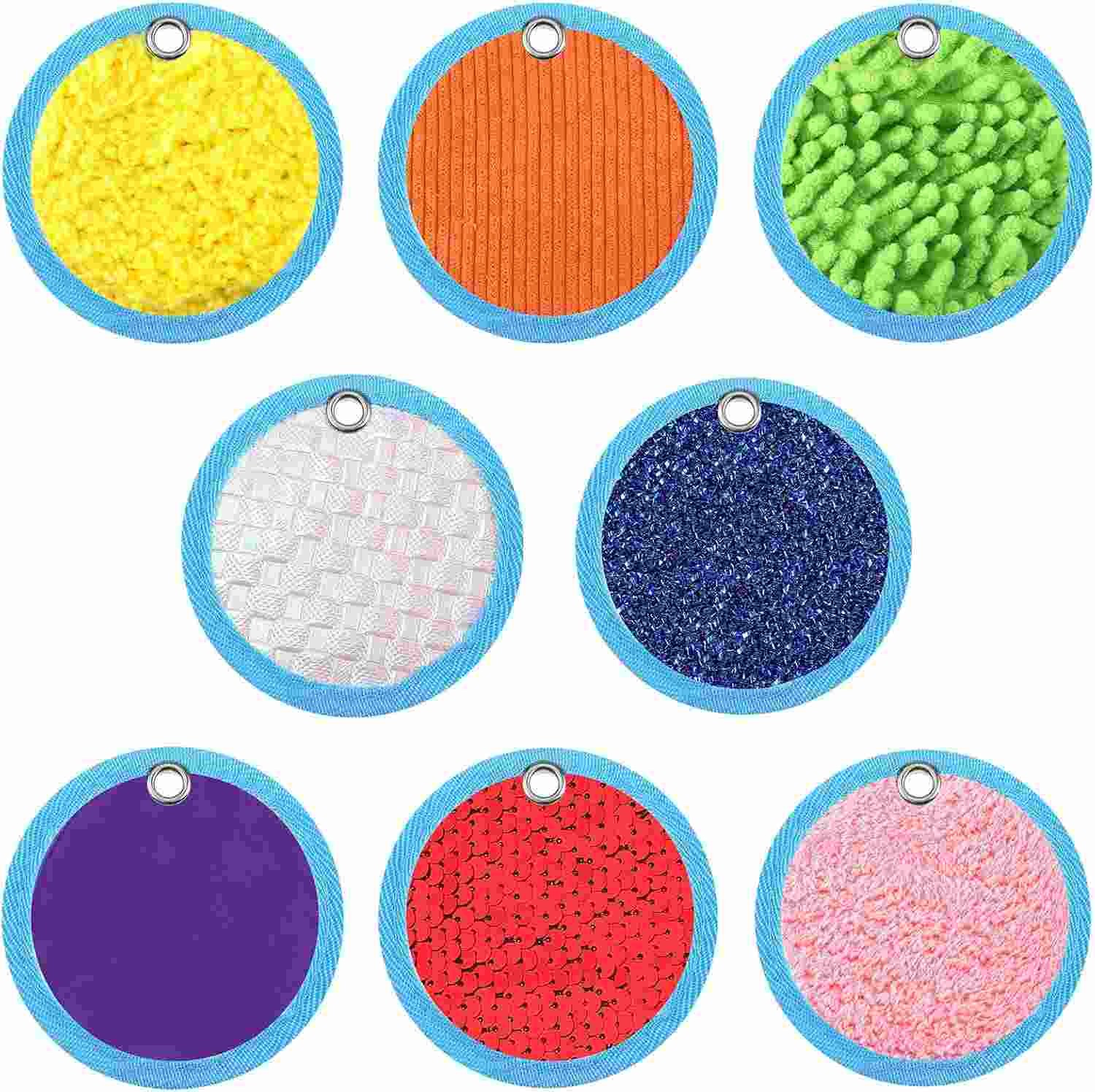 8 Set Mini Sensory Mats Assorted Textured Play Mats Sensory Floor Tiles Accept Custom Color