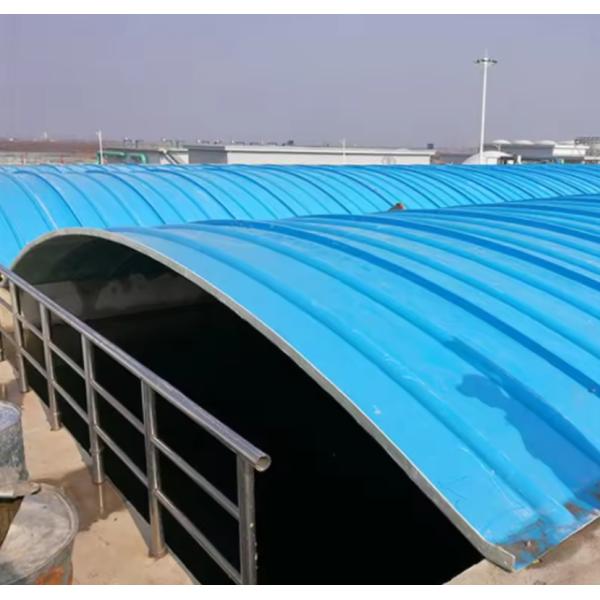 Fiberglass Hollow FRP Cover Plate Sewage Pool Tank Cover Fiberboard Tank Curved Or Flat Customized