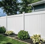 Outdoor PVC Plastic Privacy Style Vinyl Fence With Top Picket