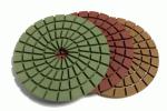 High Gloss Finish Diamond Polishing Pads , Resin Bond Diamond Stone Polishing