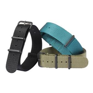 China 24mm Nylon Velcro Watch Straps With Plating Hardwares factory