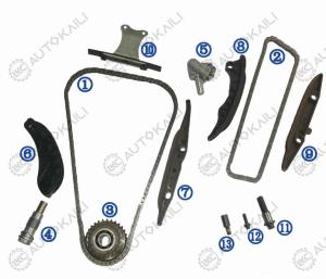 China Timing Chain Kit For BMW 320i 220i 225i 330i 340i 2.0T 2.5T 3.0T B48 B58 14-16 11318648729 118L factory