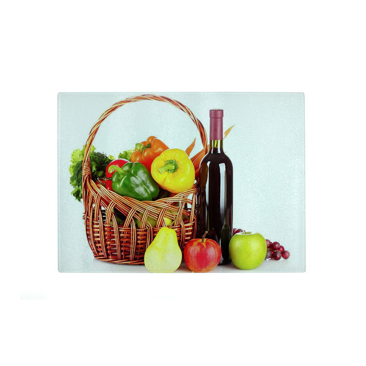 Various Shape Sublimation Glass Chopping Board Heat Resistance