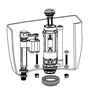 China Toilet Component Flush Valve Fill Valve Push Button Gasket Washer Repair Parts From Xiamen China factory