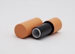 Orange Rubber Soft Touch Empty Lip Balm Tubes BulkRound Frosted