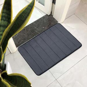 China Water Absorbing Non Slip Memory Foam Bathroom Mat Multi Color factory