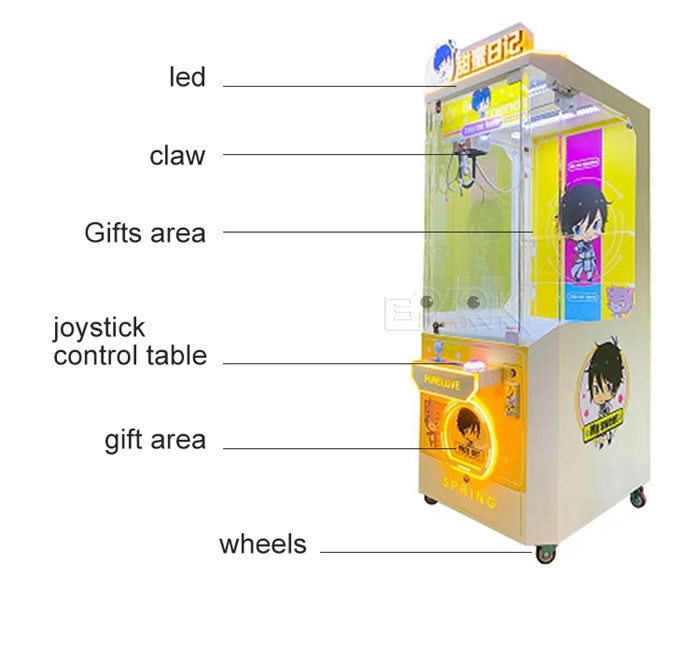 Commercial Redemption Game Machine Sweet Diary Catching Toy Claw Game Machine