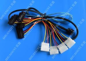 China Internal Mini SAS SFF-8643 to (4) 29pin SFF-8482 connectors with SATA Power ,1M factory