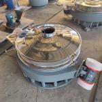 Flour screening and impurity removal double vibration source direct discharge