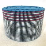 50mm Blue Latex Elasbelt Webbing made by Chinese rubber good resilience