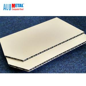China Composite Aluminum Corrugated Panel 3mm PE Coated For Building factory