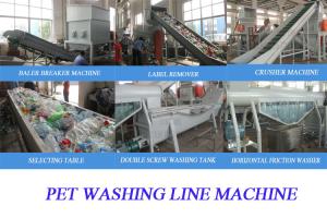 China Design Different PET Bottle Recycling Machine , Pet Bottle Flakes Washing Line factory