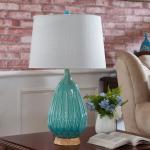 Home Decoration Round Traditional Ceramic Table Lamps 31W 41W E27 Light Source