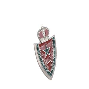 China Double Sided Design 3d Name Badges With Logo Gilded Badge factory