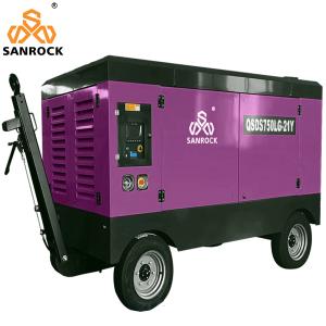 China Mining Rotary Screw Portable Diesel Air Compressor factory