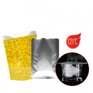 China Aluminum Foil Vacuum Food Retort Pouch For Pasteurization At 121 Degrees factory
