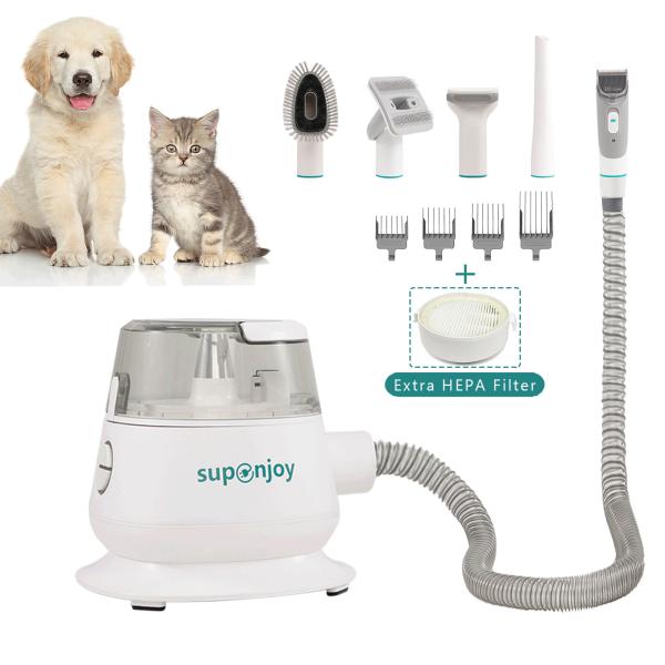 300W Electric Pet Hair Remover Grooming Kit Vacuum Cleaner Low Noise and Power