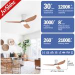 Smart Home High Speed ABS Ceiling Fan with 6 Speed Choice Remote Control Color
