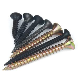 China Countersunk Head Phosphated Dry Wall Nail Wall Plate Nail Cross Flat Head Screw in Gray Finish factory